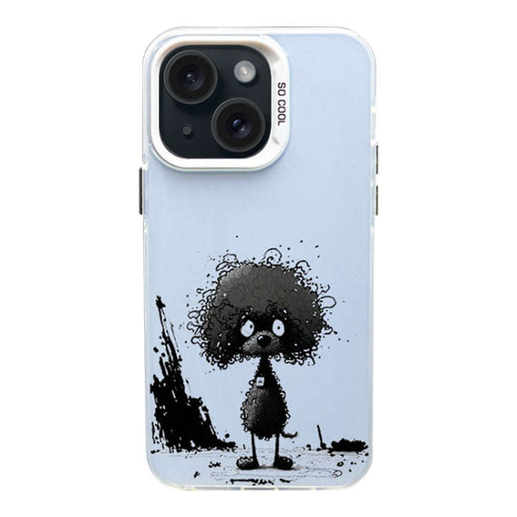 Color Ink Frosted PC+TPU Phone Case, For iPhone 15, For iPhone 14 Plus, For iPhone 14