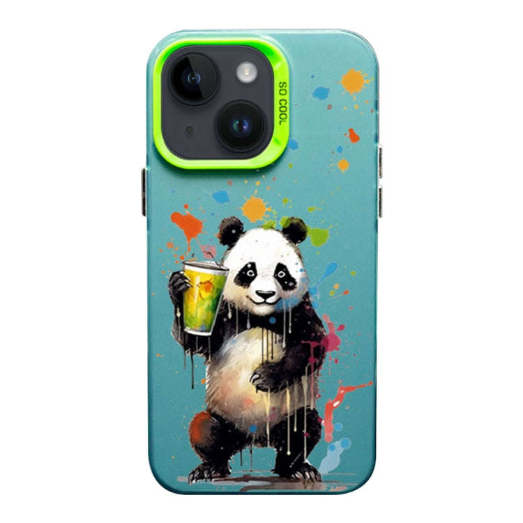 Color Ink Frosted PC+TPU Phone Case, For iPhone 15, For iPhone 14 Plus, For iPhone 14