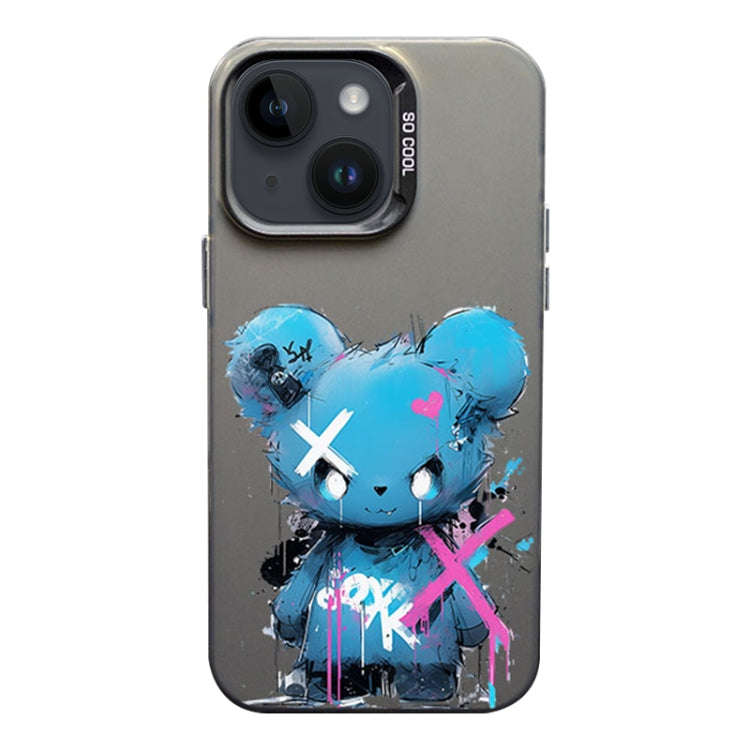 Color Ink Frosted PC+TPU Phone Case, For iPhone 15, For iPhone 14 Plus, For iPhone 14