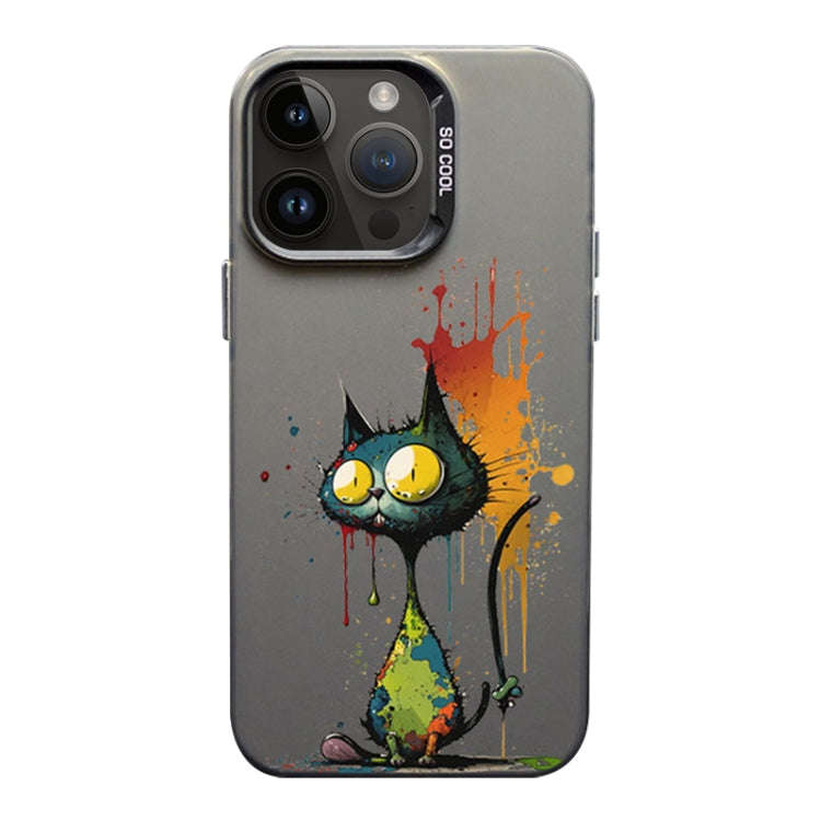 Color Ink Frosted PC+TPU Phone Case, For iPhone 14 Pro, For iPhone 14 Pro Max, For iPhone 13 Pro Max