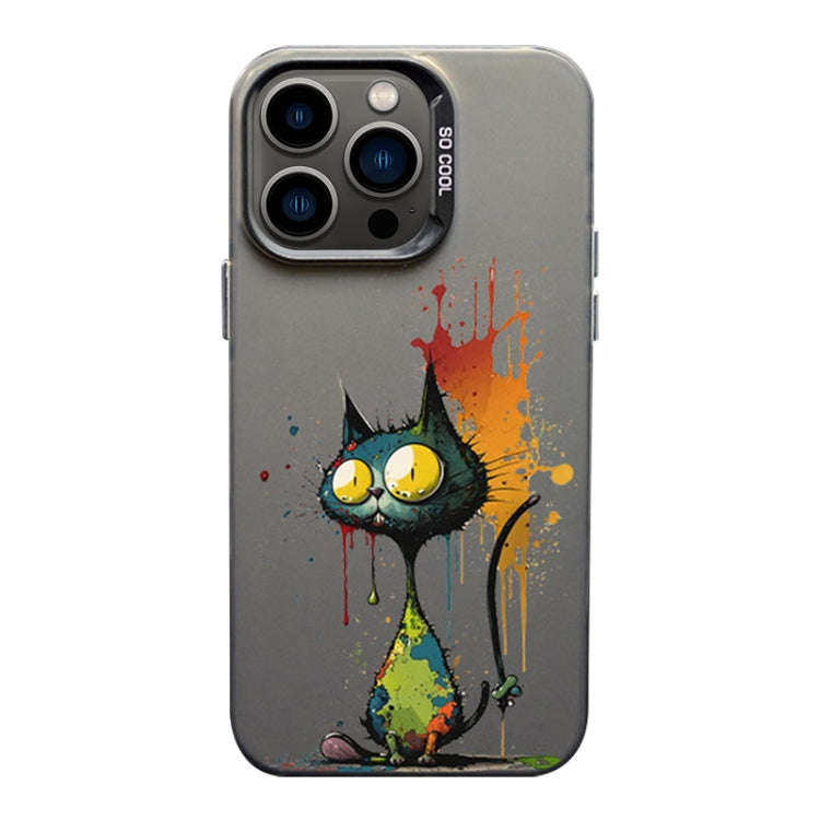 Color Ink Frosted PC+TPU Phone Case, For iPhone 14 Pro, For iPhone 14 Pro Max, For iPhone 13 Pro Max