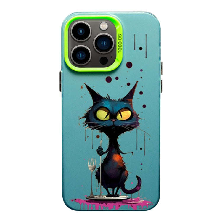 Color Ink Frosted PC+TPU Phone Case, For iPhone 14 Pro, For iPhone 14 Pro Max, For iPhone 13 Pro Max