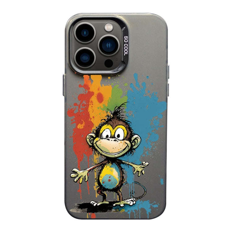 Color Ink Frosted PC+TPU Phone Case, For iPhone 14 Pro, For iPhone 14 Pro Max, For iPhone 13 Pro Max