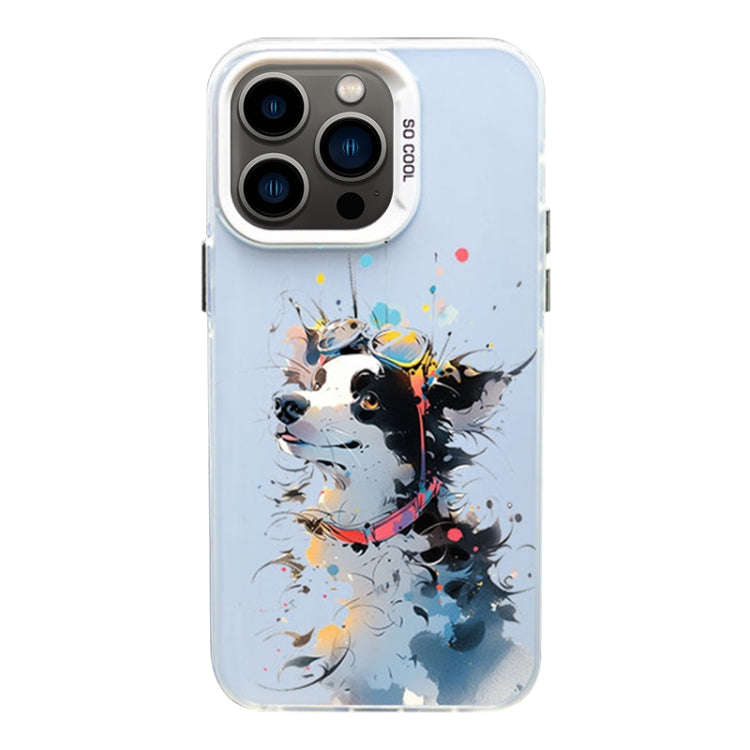 Color Ink Frosted PC+TPU Phone Case, For iPhone 14 Pro, For iPhone 14 Pro Max, For iPhone 13 Pro Max