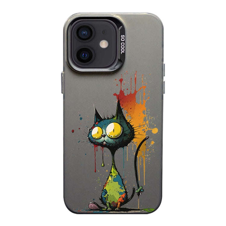 Color Ink Frosted PC+TPU Phone Case, For iPhone 13 Pro, For iPhone 13, For iPhone 12