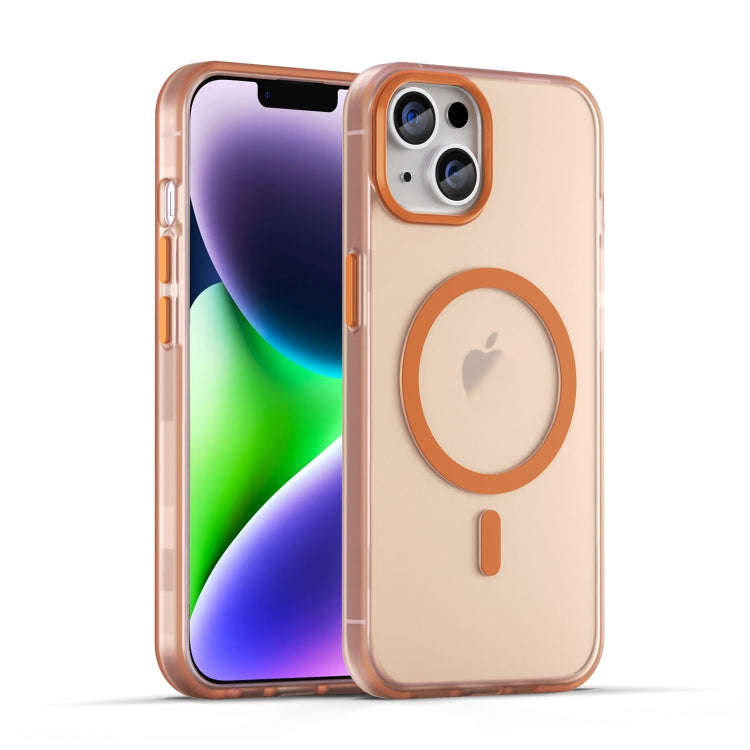 MagSafe Frosted Translucent TPU + PC Full Coverage Phone Case, For iPhone 15, For iPhone 14 Plus,...