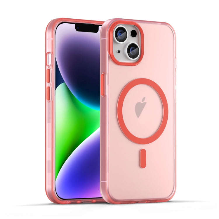 MagSafe Frosted Translucent TPU + PC Full Coverage Phone Case, For iPhone 15, For iPhone 14 Plus,...