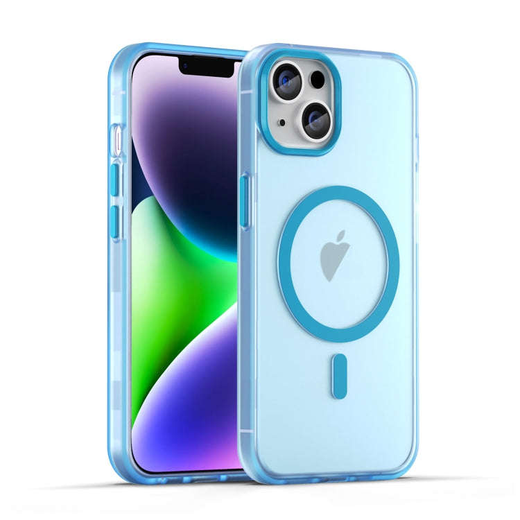MagSafe Frosted Translucent TPU + PC Full Coverage Phone Case, For iPhone 15, For iPhone 14 Plus,...