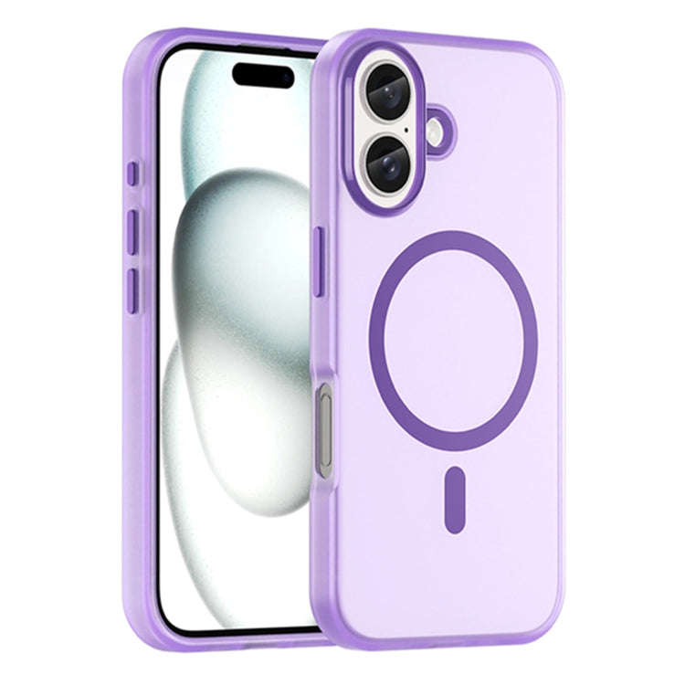 MagSafe Frosted Translucent TPU + PC Full Coverage Phone Case, For iPhone 16 Plus, For iPhone 16,...