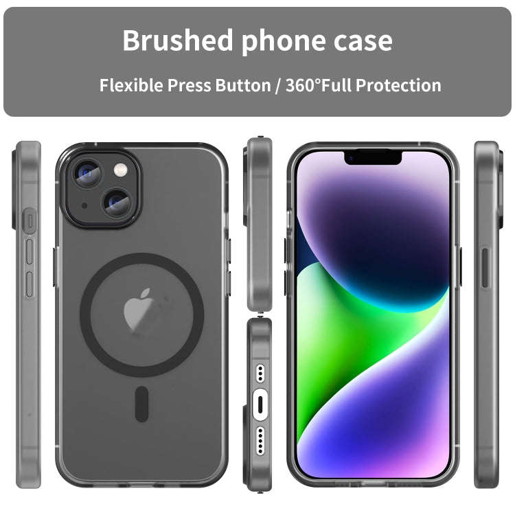 MagSafe Frosted Translucent TPU + PC Full Coverage Phone Case, For iPhone 16 Plus, For iPhone 16,...