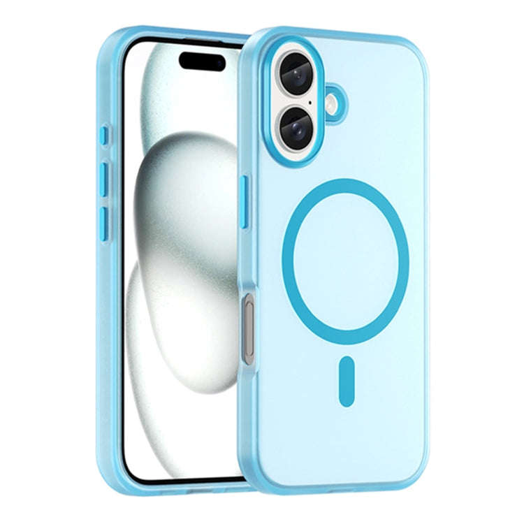 MagSafe Frosted Translucent TPU + PC Full Coverage Phone Case, For iPhone 16 Plus, For iPhone 16,...