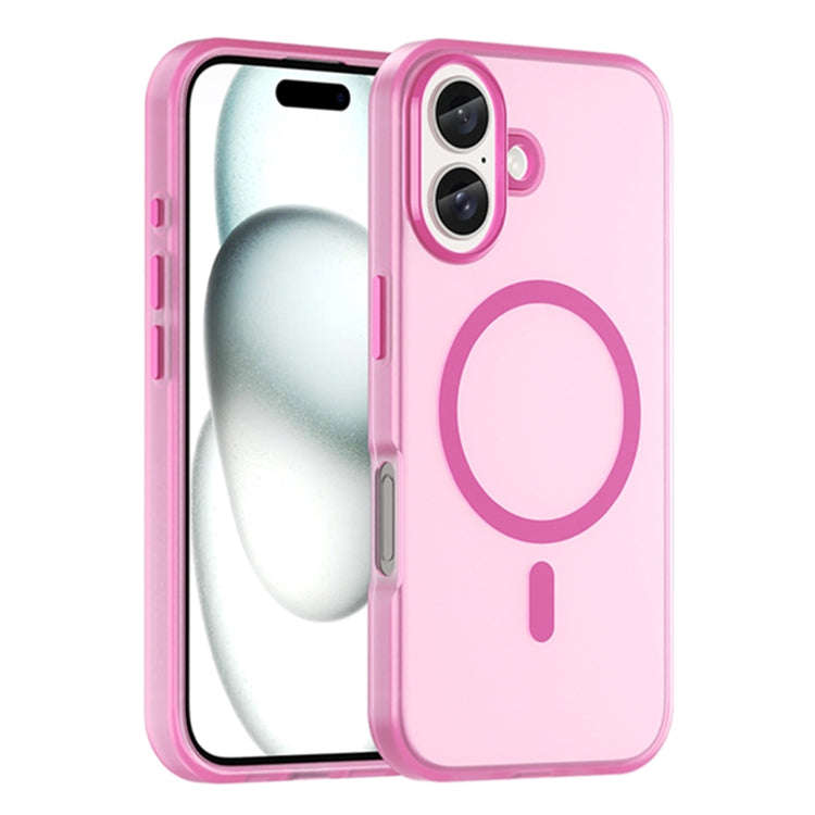 MagSafe Frosted Translucent TPU + PC Full Coverage Phone Case, For iPhone 16 Plus, For iPhone 16,...