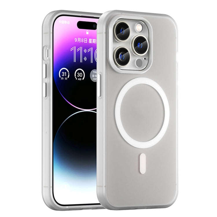 MagSafe Frosted Translucent TPU + PC Full Coverage Phone Case, For iPhone 15, For iPhone 14 Plus,...