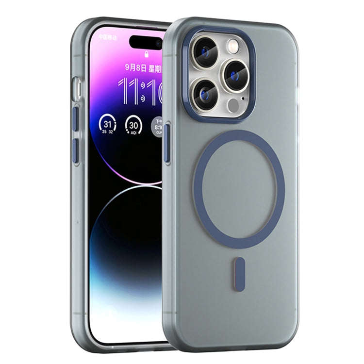 MagSafe Frosted Translucent TPU + PC Full Coverage Phone Case, For iPhone 15, For iPhone 14 Plus,...