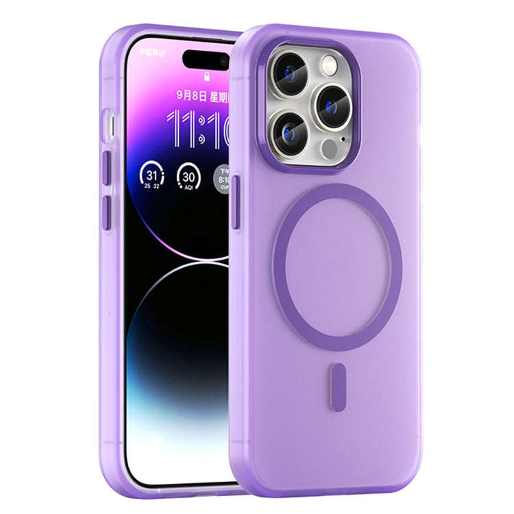 MagSafe Frosted Translucent TPU + PC Full Coverage Phone Case, For iPhone 15, For iPhone 14 Plus,...
