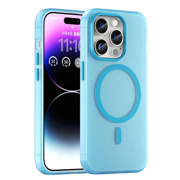MagSafe Frosted Translucent TPU + PC Full Coverage Phone Case, For iPhone 15, For iPhone 14 Plus,...