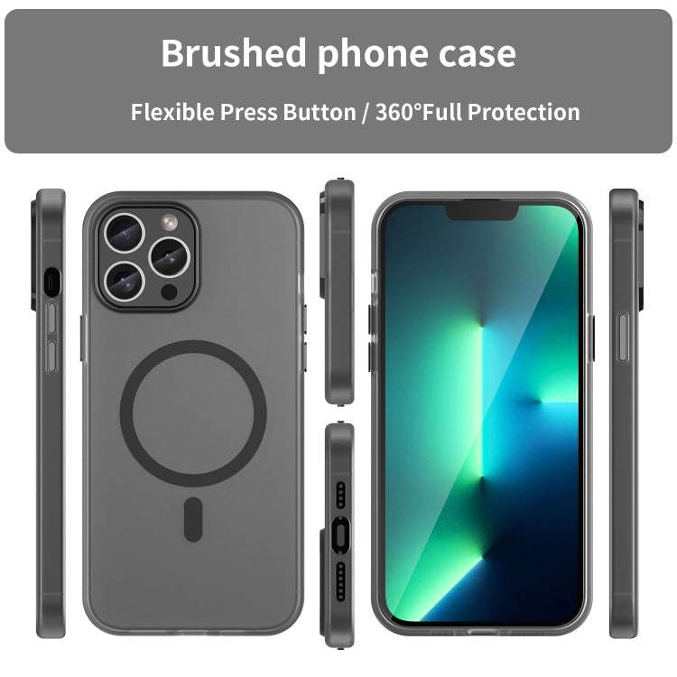 MagSafe Frosted Translucent TPU + PC Full Coverage Phone Case, For iPhone 12 Pro Max, For iPhone ...