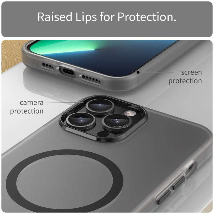 MagSafe Frosted Translucent TPU + PC Full Coverage Phone Case, For iPhone 12 Pro Max, For iPhone ...