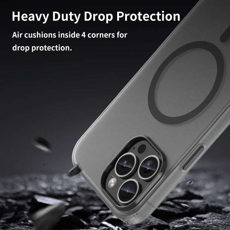 MagSafe Frosted Translucent TPU + PC Full Coverage Phone Case, For iPhone 12 Pro Max, For iPhone ...