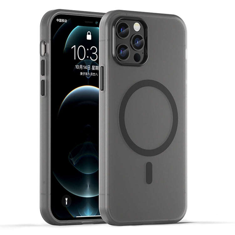 MagSafe Frosted Translucent TPU + PC Full Coverage Phone Case, For iPhone 12 Pro Max, For iPhone ...