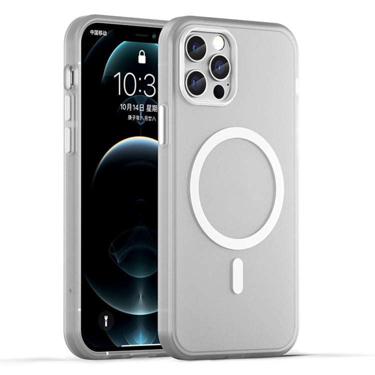 MagSafe Frosted Translucent TPU + PC Full Coverage Phone Case, For iPhone 12 Pro Max, For iPhone ...