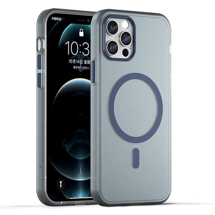 MagSafe Frosted Translucent TPU + PC Full Coverage Phone Case, For iPhone 12 Pro Max, For iPhone ...