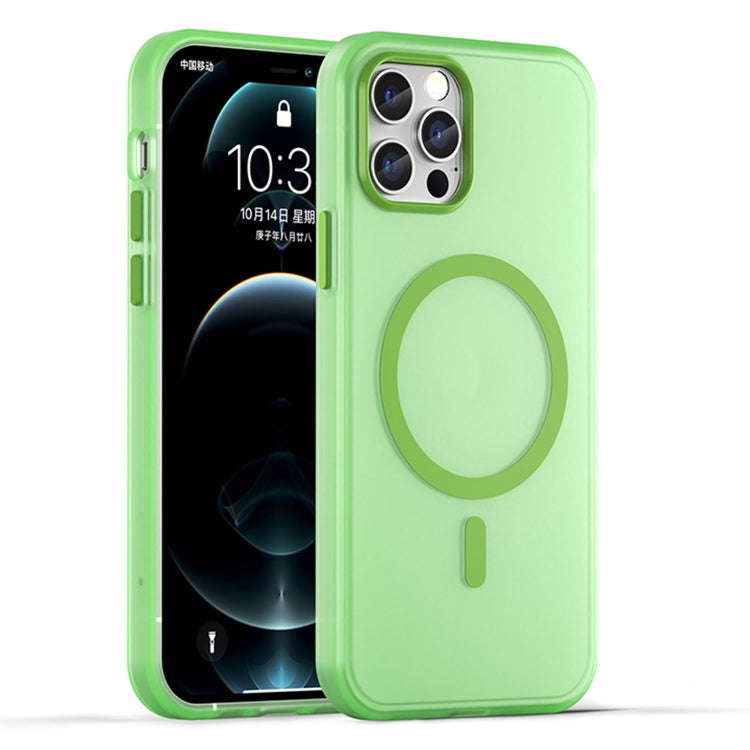 MagSafe Frosted Translucent TPU + PC Full Coverage Phone Case, For iPhone 12 Pro Max, For iPhone ...