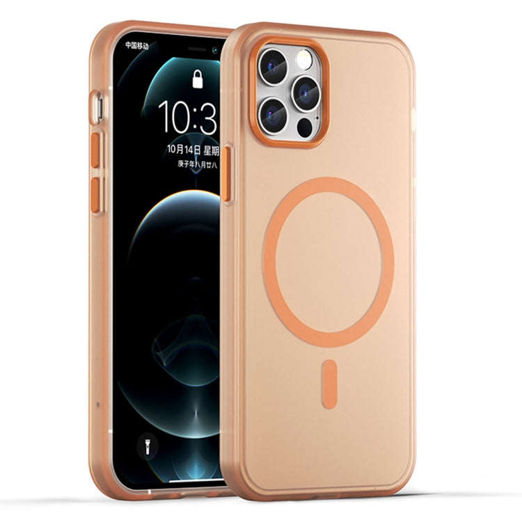 MagSafe Frosted Translucent TPU + PC Full Coverage Phone Case, For iPhone 12 Pro Max, For iPhone ...