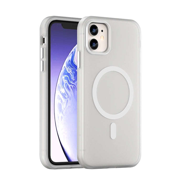 MagSafe Frosted Translucent TPU + PC Full Coverage Phone Case, For iPhone 12 Pro Max, For iPhone ...
