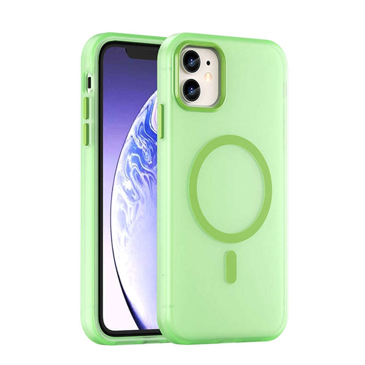 MagSafe Frosted Translucent TPU + PC Full Coverage Phone Case, For iPhone 12 Pro Max, For iPhone ...