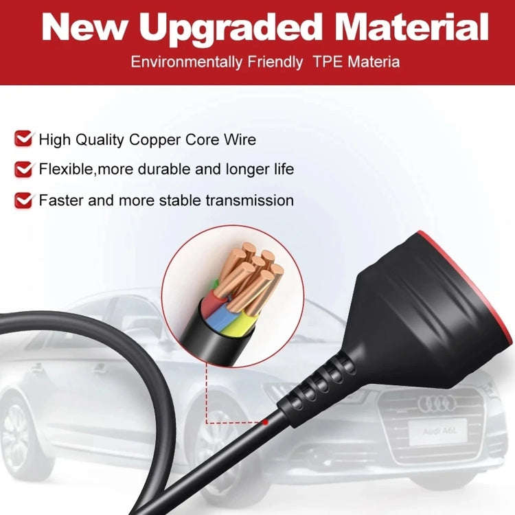 THINKCAR ThinkDiag Car OBD2 Extension Cable, Cable Length: 30cm, THINKCAR OBD2 Extension Cable