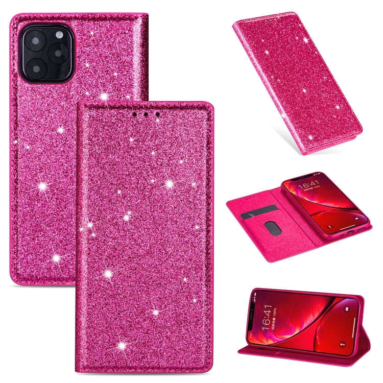 Ultrathin Glitter Magnetic Horizontal Flip Leather Case with Holder & Card Slots, For iPhone 6 Pl...