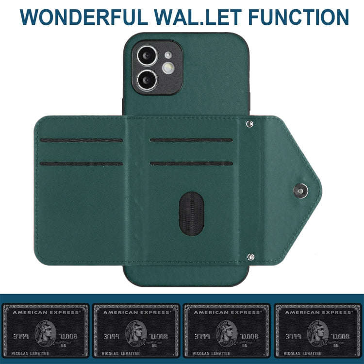 Rhombic Texture Card Bag RFID Phone Case with Long Lanyard, For iPhone 12 mini, For iPhone 11 Pro...