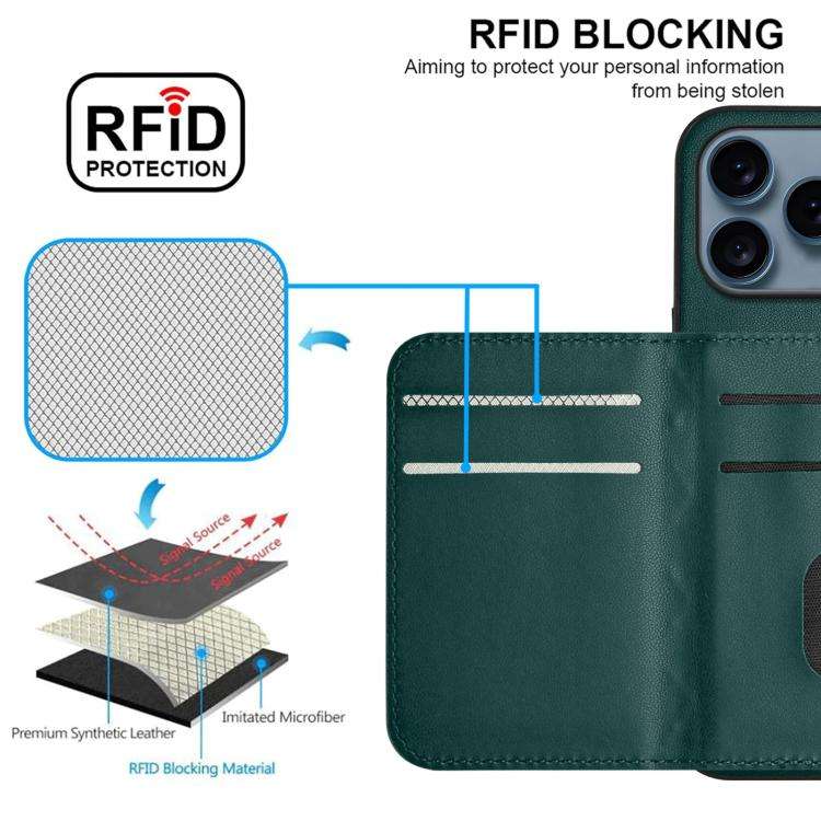 Rhombic Texture Card Bag RFID Phone Case with Long Lanyard, For iPhone 18 Pro / 17 Pro, For iPhon...
