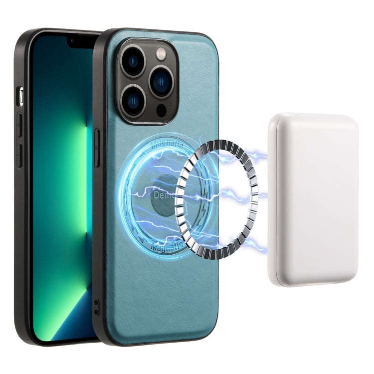 Denior Cowhide Texture Leather MagSafe Phone Case, For iPhone 13 Pro Max, For iPhone 13 Pro, For ...