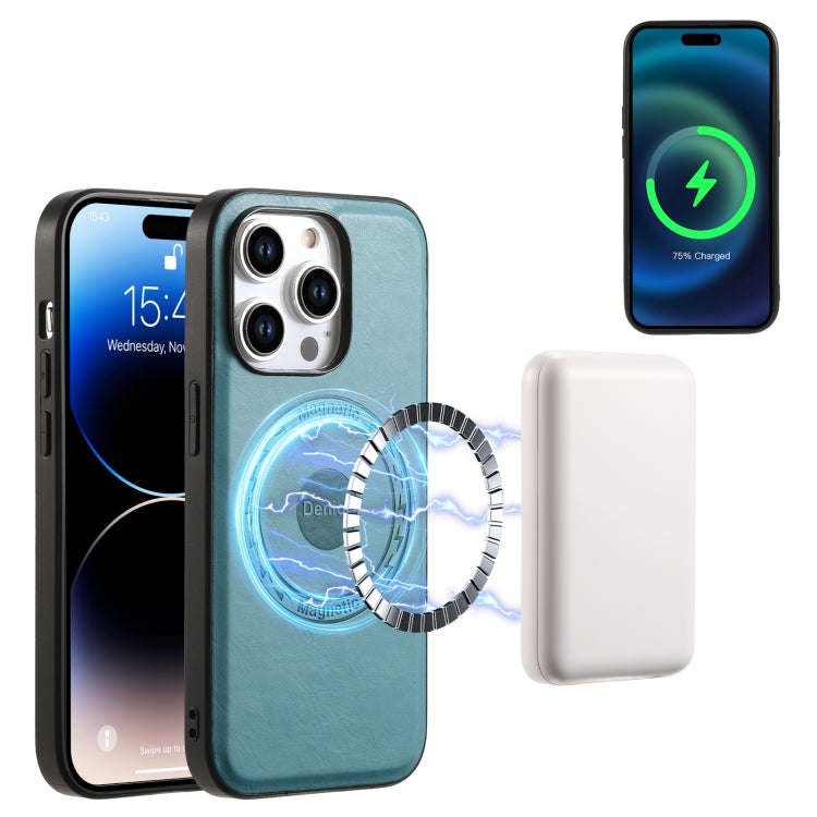 Denior Cowhide Texture Leather MagSafe Phone Case, For iPhone 13 Pro Max, For iPhone 13 Pro, For ...