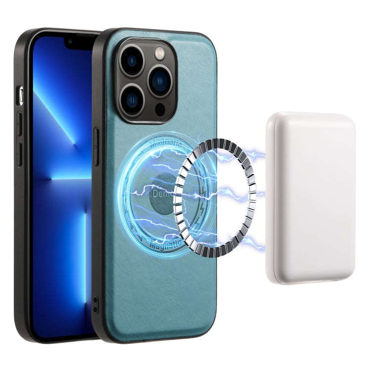 Denior Cowhide Texture Leather MagSafe Phone Case, For iPhone 13 Pro Max, For iPhone 13 Pro, For ...