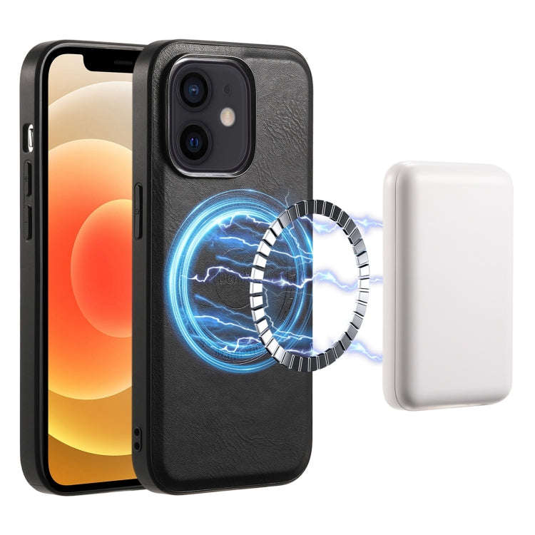 Denior Cowhide Texture Leather MagSafe Phone Case, For iPhone 13 Pro Max, For iPhone 13 Pro, For ...