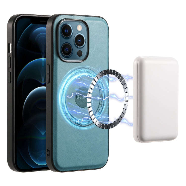Denior Cowhide Texture Leather MagSafe Phone Case, For iPhone 13 Pro Max, For iPhone 13 Pro, For ...