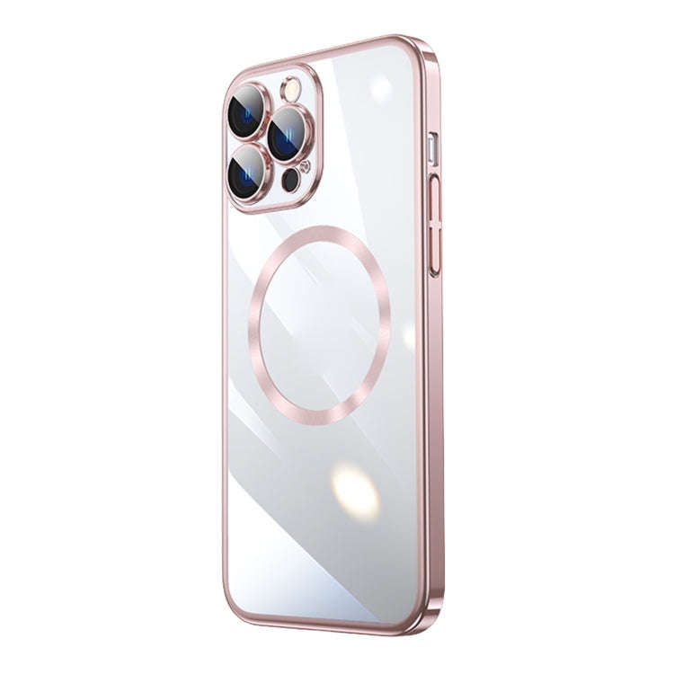 Magsafe Magnetic Electroplated PC Phone Case, For iPhone 15 Pro Max, For iPhone 15 Pro, For iPhon...