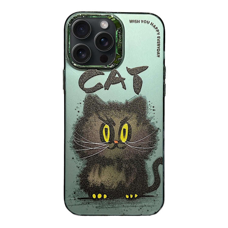 Electroplated Lens Ring Cartoon Animal Phone Case, For iPhone 15 Pro Max, For iPhone 15 Pro, For ...