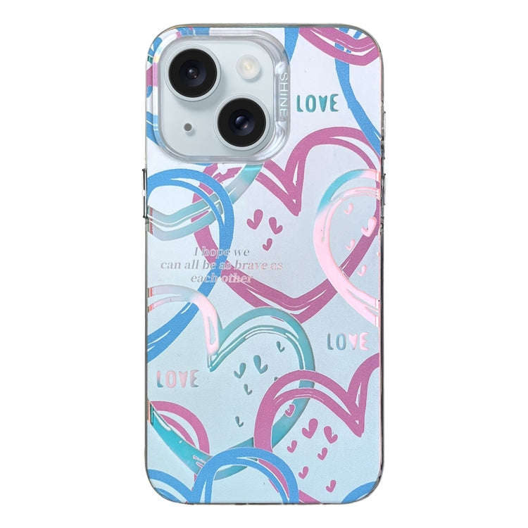 Colorful Pattern TPU + PC Phone Case, For iPhone 15 Pro Max, For iPhone 15 Pro, For iPhone 15, Fo...
