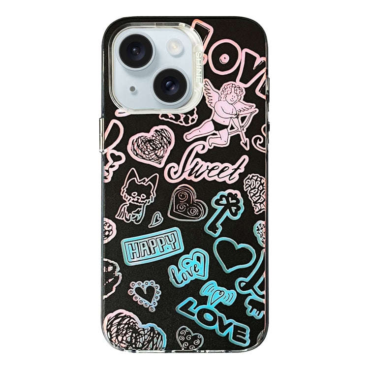 Colorful Pattern TPU + PC Phone Case, For iPhone 15 Pro Max, For iPhone 15 Pro, For iPhone 15, Fo...