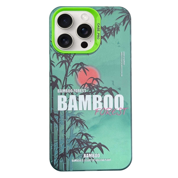 Creative Oil Painting Colorful Sunset Scenery TPU + PC Shockproof Phone Case, For iPhone 15 Pro M...