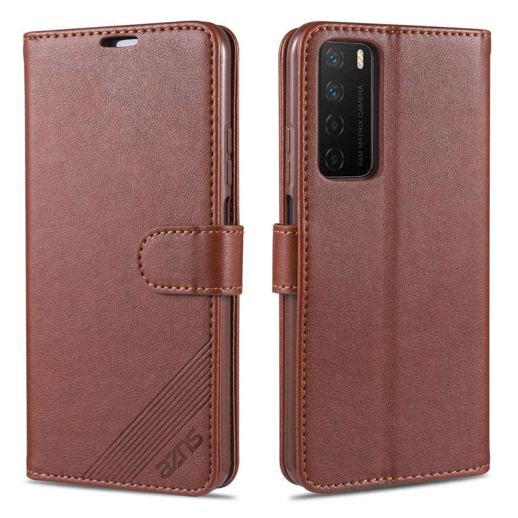 AZNS Sheepskin Texture Horizontal Flip Leather Case with Holder & Card Slots & Wallet, For Huawei...