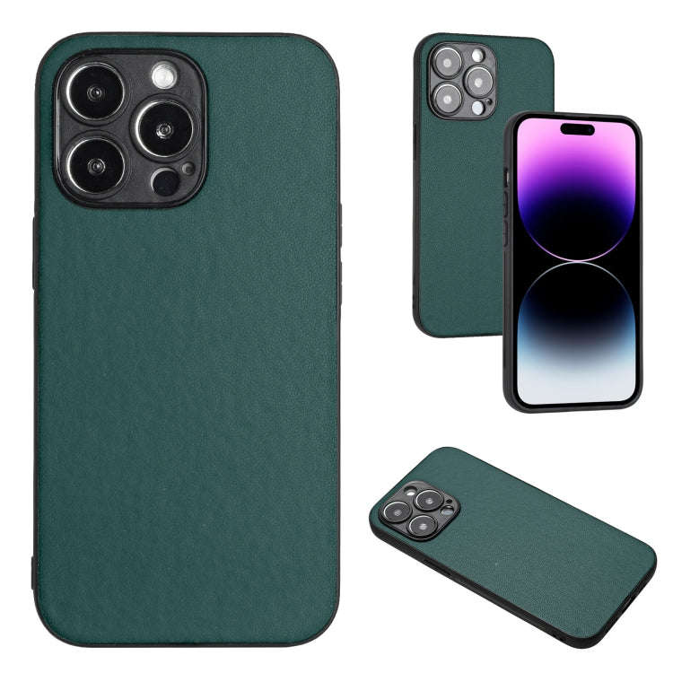 R20 Leather Pattern Phone Single Case, For iPhone 15 Pro Max, For iPhone 15 Pro, For iPhone 15 Pl...