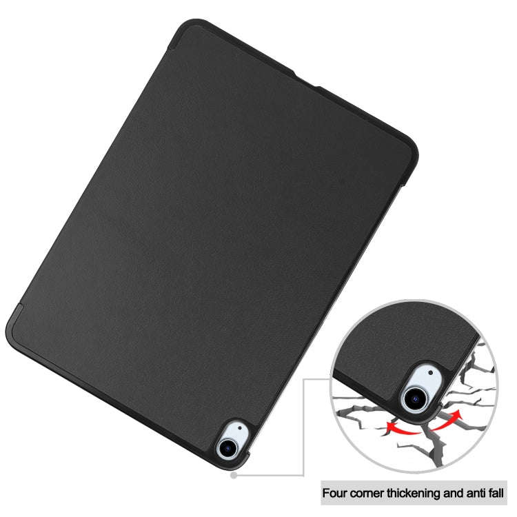 Custer Pure Color 3-Fold Holder Smart Leather Tablet Case, For iPad Air 13 2026 / 2025 / 2024, Fo...