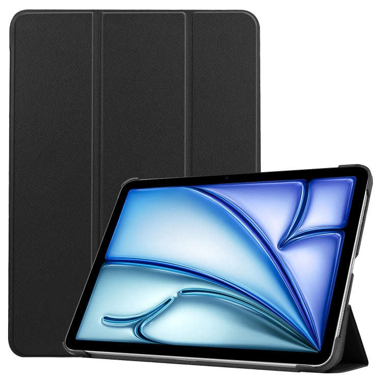 Custer Pure Color 3-Fold Holder Smart Leather Tablet Case, For iPad Air 13 2026 / 2025 / 2024, Fo...