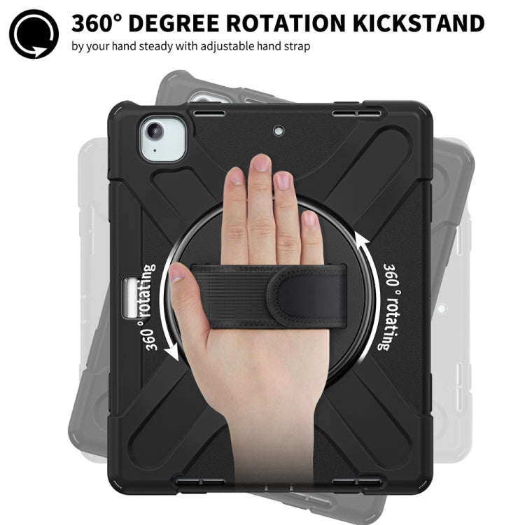Rotatable Holder Silicone Hybrid PC Tablet Case with Shoulder Strap, For iPad Air 13 2026 / 2025 ...