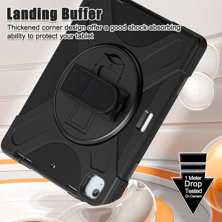 Rotatable Holder Silicone Hybrid PC Tablet Case with Shoulder Strap, For iPad Air 13 2026 / 2025 ...